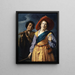 Bergère chantante avec berger - Johannes Paulus Moreelse — framed artwork on a wall