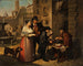 Un bouquiniste dans une rue romaine - Johannes Riepenhausen — artwork view