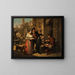 Un bouquiniste dans une rue romaine - Johannes Riepenhausen — framed artwork on a wall