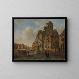 View in Dordrecht - Johannes Schoenmakers — framed artwork on a wall