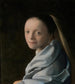 Study of a Young Woman - Johannes Vermeer — artwork view