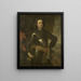 Portrait of a Military Officer - Johannes Vollevens — framed artwork on a wall