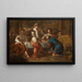 Abraham and the Angel - Johannes Voorhout — framed artwork on a wall