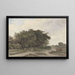 Landscape with Trees - Johannes Warnardus Bilders — framed artwork on a wall