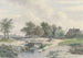 Landscape with Small Bridge and Figures in Front of a Farm - Johannes Warnardus Bilders — artwork view