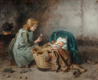 Playing with the Baby - Johannes Weiland — artwork view