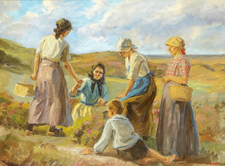 Women in the dunes near Skagen - Johannes Wilhjelm — artwork view