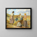 Women in the dunes near Skagen - Johannes Wilhjelm — framed artwork on a wall