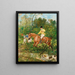 The Jump of the Stream - John Lewis Brown — framed artwork on a wall