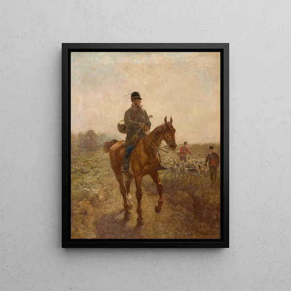 Horse Piker Painting - John Lewis Brown — framed artwork on a wall