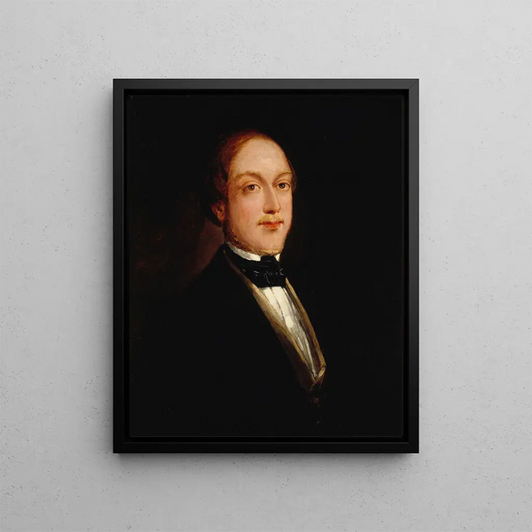 Portrait of Henri de Bourbon, Duke of Bordeaux, Count of Chambord 1820-1883 - John Lewis Brown — framed artwork on a wall