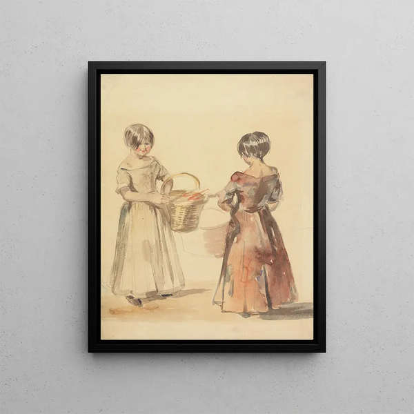 Peasants - John Absolon — framed artwork on a wall
