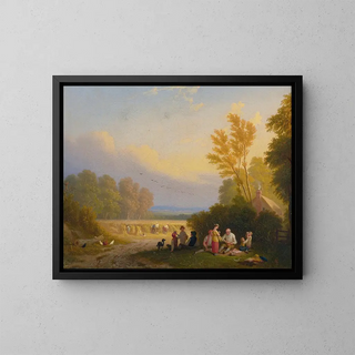 Les Quatre Saisons 2 - John Anthony Puller — framed artwork on a wall