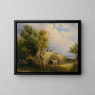Les Quatre Saisons 3 - John Anthony Puller — framed artwork on a wall
