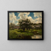 Apple Blossom near a Pond - John Appleton Brown — framed artwork on a wall