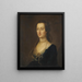 Portrait of Miss Hamilton - John Astley — framed artwork on a wall