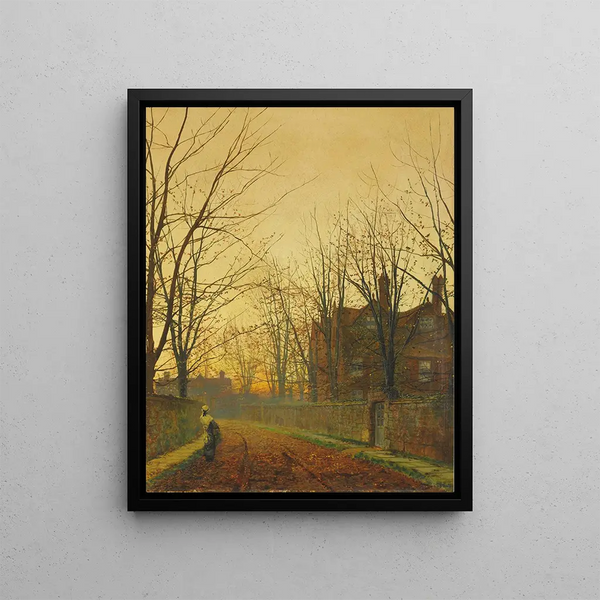 End of October - John Atkinson Grimshaw — framed artwork on a wall