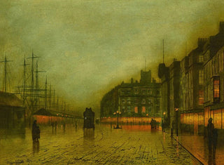 Les docks de Liverpool - John Atkinson Grimshaw — artwork view