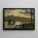 Abbey and Whitby Church - John Atkinson Grimshaw — framed artwork on a wall