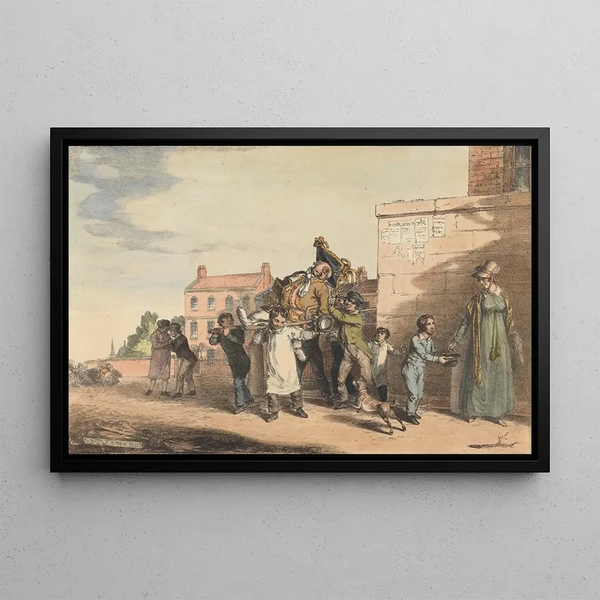 Guy Fawkes - John Augustus Atkinson — framed artwork on a wall