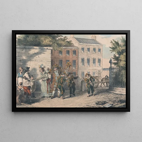 Labour Day - John Augustus Atkinson — framed artwork on a wall