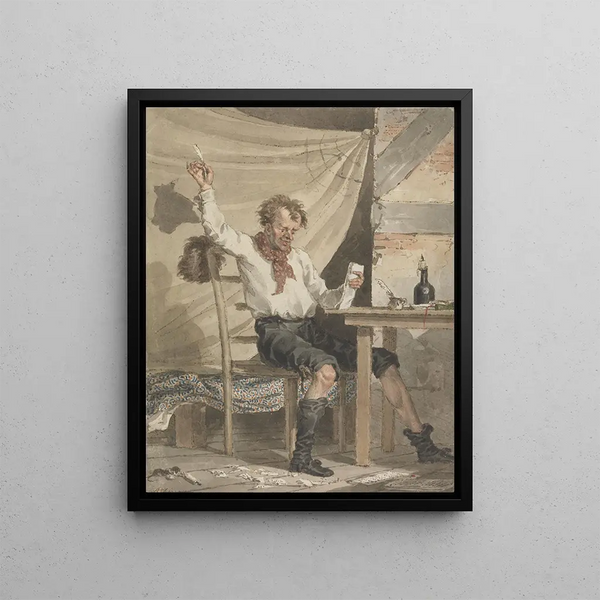 The Poet - John Augustus Atkinson — framed artwork on a wall