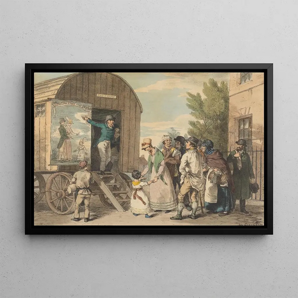The Show - John Augustus Atkinson — framed artwork on a wall