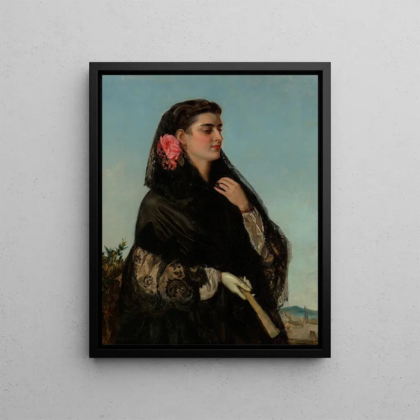 A Solemn Beauty - John Bagnold Burgess — framed artwork on a wall