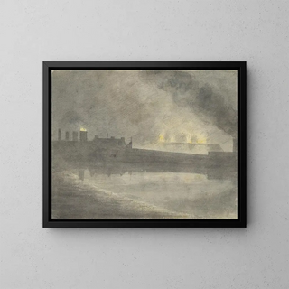 Foundry at Canon, Herefordshire - John Baptist Malchair — framed artwork on a wall