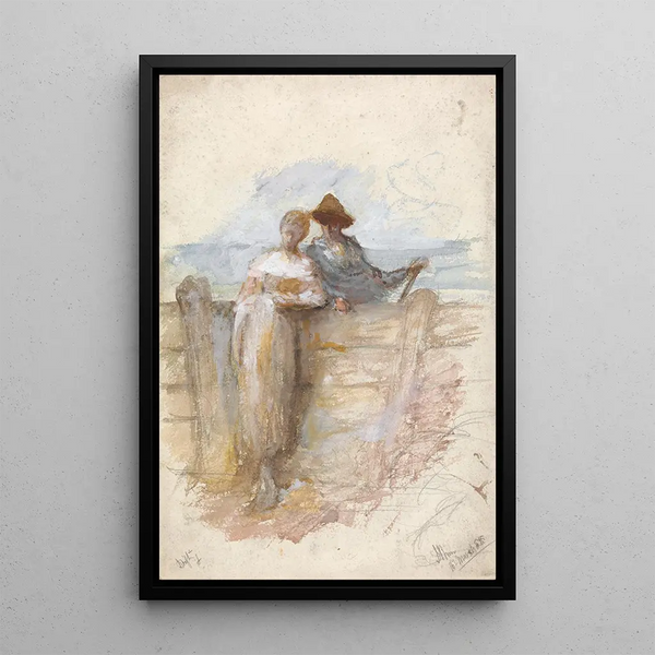 drifting - John Burr — framed artwork on a wall