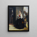The Maid - John Callcott Horsley — framed artwork on a wall