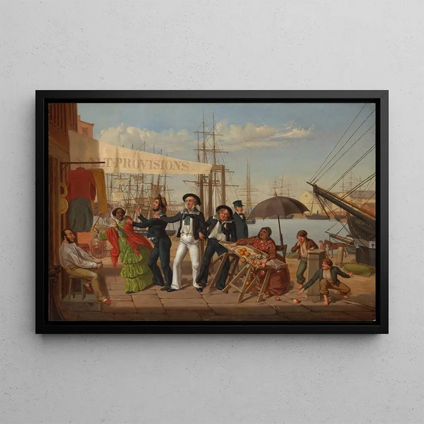 After a long cruise - John Carlin — framed artwork on a wall