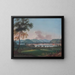 Cincinnati view from Newport barracks - John Caspar Wild — framed artwork on a wall