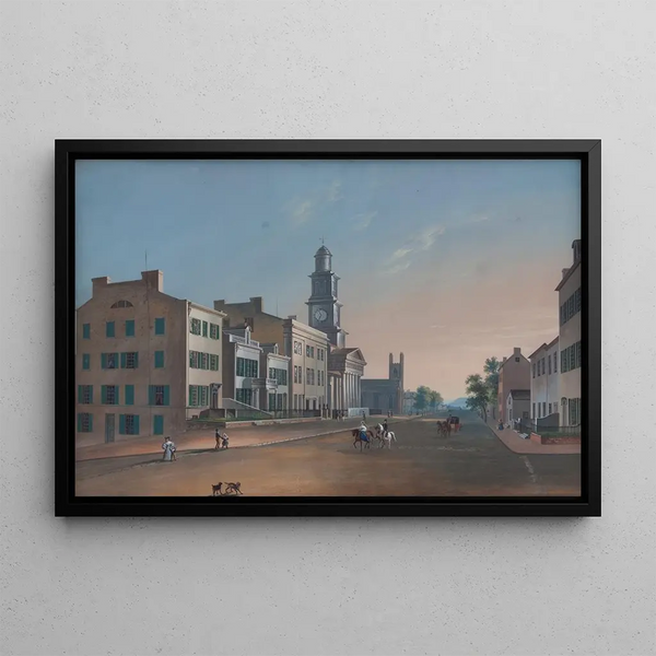Fourth Street West of Vine - John Caspar Wild — framed artwork on a wall