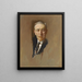 Woodrow Wilson - John Christen Johansen — framed artwork on a wall