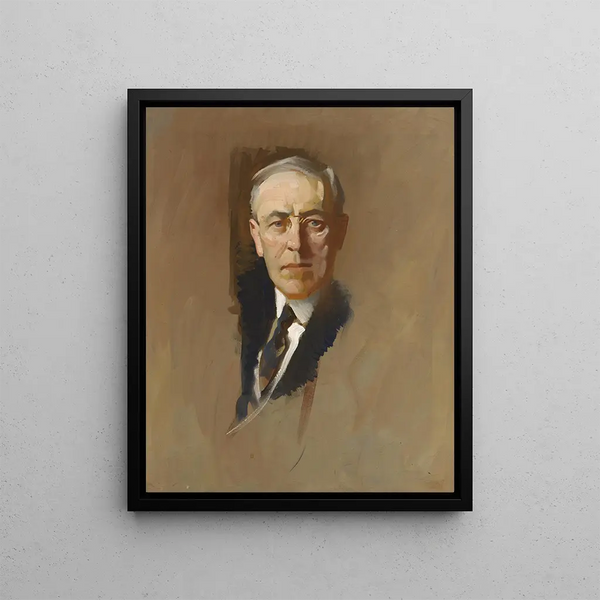 Woodrow Wilson - John Christen Johansen — framed artwork on a wall