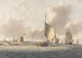 an English frigate and other ships in the Solent off Calshot Castle - John Cleveley the Younger — artwork view