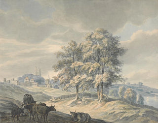 View towards Saint-Margaret in Rochester, Kent - John Cleveley the Younger — artwork view