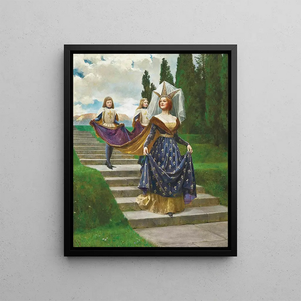 A Great Lady - John Collier — framed artwork on a wall