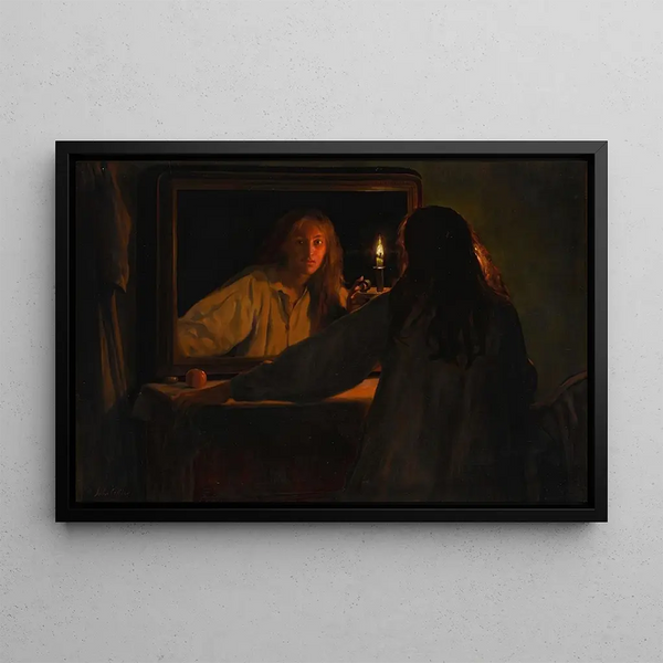Halloween Painting - John Collier — framed artwork on a wall