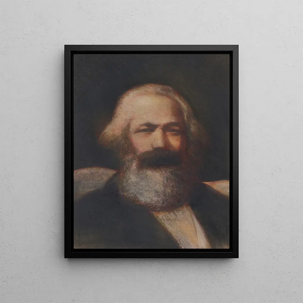 Karl Marx - John Collier — framed artwork on a wall