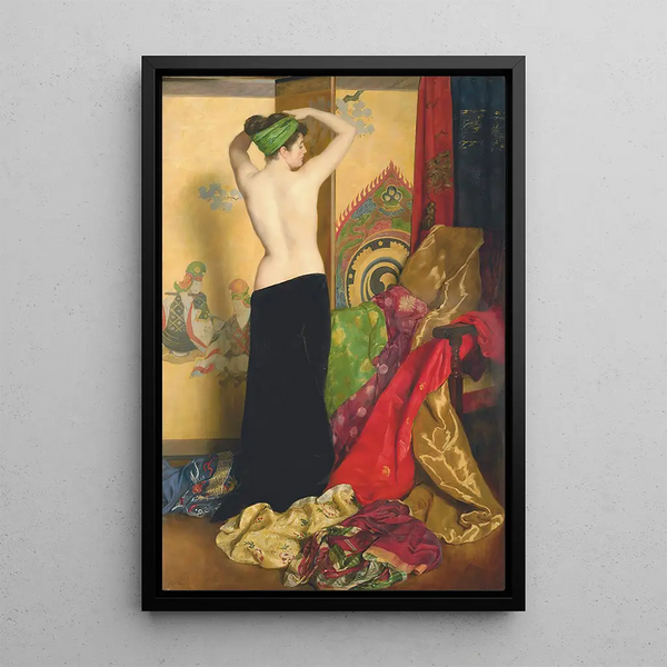 Pumps and Vanities - John Collier — framed artwork on a wall