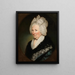 Portrait of Mrs. Dobbyn - John Comerford — framed artwork on a wall