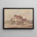 Victorian Rural Station and Level Crossing Painting - John Connell Ogle — framed artwork on a wall