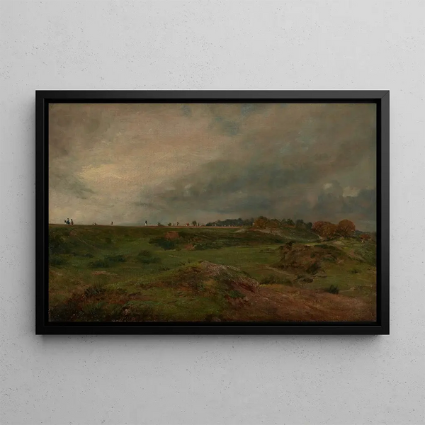 a road through Hampstead Heath - John Constable — framed artwork on a wall