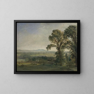 Bardon Hill Painting, Coleorton Hall - John Constable — framed artwork on a wall