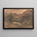 Borrowdale, evening after a beautiful day, 1st October 1806 - John Constable — framed artwork on a wall