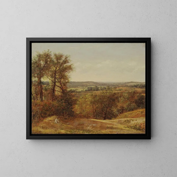 Valley of Dedham - John Constable — framed artwork on a wall