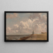 Harwich, the low lighthouse and Beacon Hill - John Constable — framed artwork on a wall
