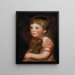 Miss Lewis avec un lapin - John Constable — framed artwork on a wall